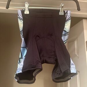 Women's primal Athletic bicycling Shorts in Black and Blue